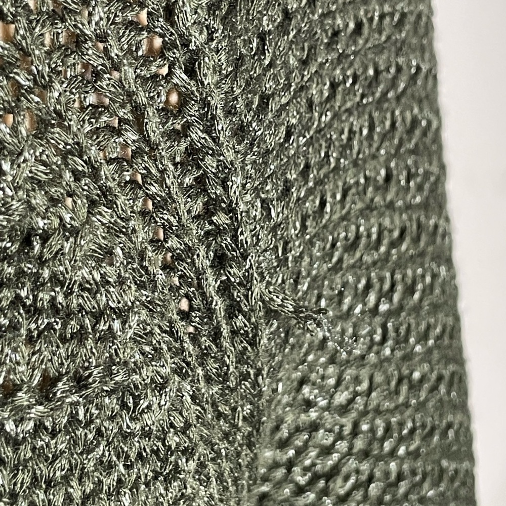 Sz S women Calvin Klein Jeans Olive Green knit Sweater - Picture 10 of 13